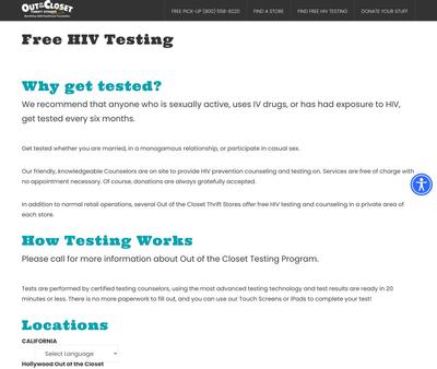 STD Testing at Out of the Closet - Miami (HIV Testing)