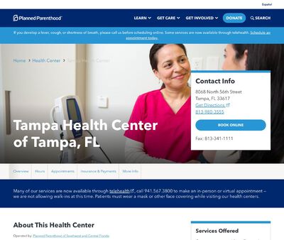STD Testing at Planned Parenthood - Tampa Health Center