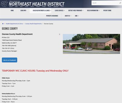 STD Testing at Oconee County Health Department