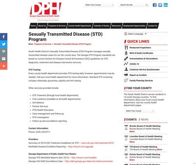 STD Testing at Lowndes County Health Department