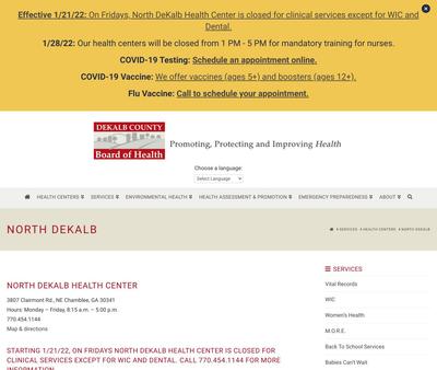 STD Testing at North DeKalb Health Center