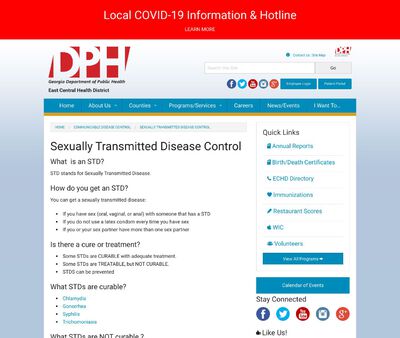 STD Testing at Columbia County Health Department