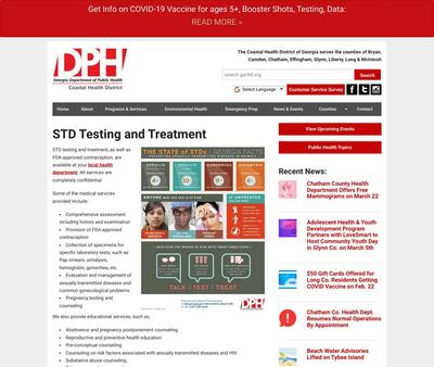 STD Testing at Glynn County Health Department