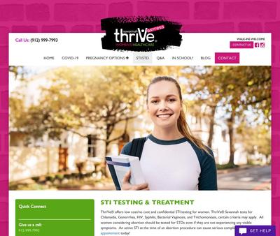 STD Testing at Thrive Express Savannah