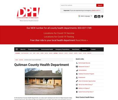STD Testing at Quitman County Health Department