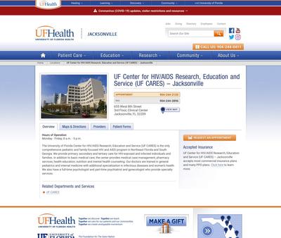 STD Testing at UF Center for HIV/AIDS Research, Education and Service (UF CARES) - Jacksonville