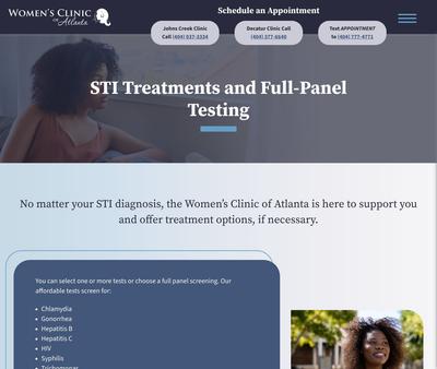 STD Testing at Women's Clinic of Atlanta