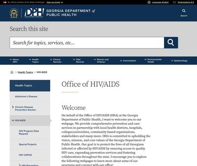 STD Testing at Georgia Department of Public Health- Office of HIV/AIDS