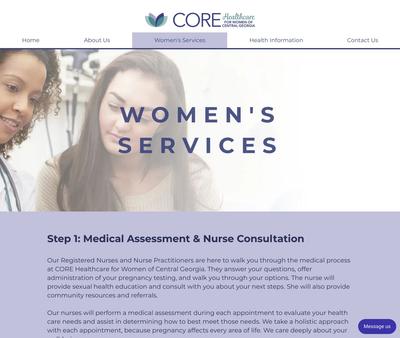 STD Testing at CORE Healthcare for Women of Central Georgia