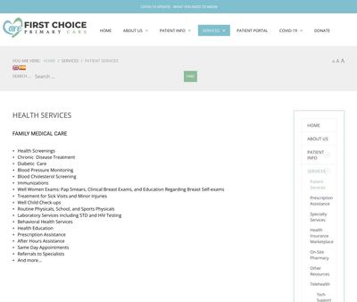 STD Testing at First Choice Primary Care