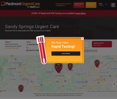 STD Testing at Piedmont Urgent Care by WellStreet - Sandy Springs