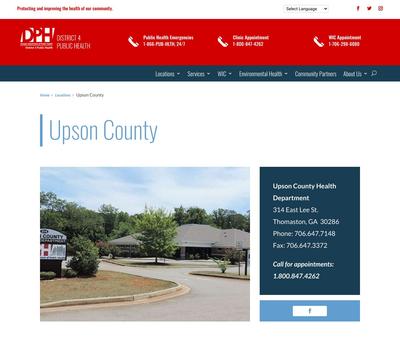 STD Testing at Upson County Health Department