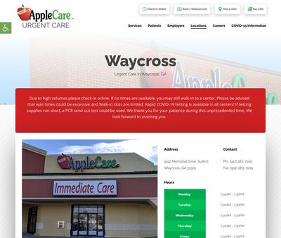 STD Testing at AppleCare Urgent Care Waycross