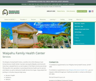 STD Testing at WaipahuFamily Health Center