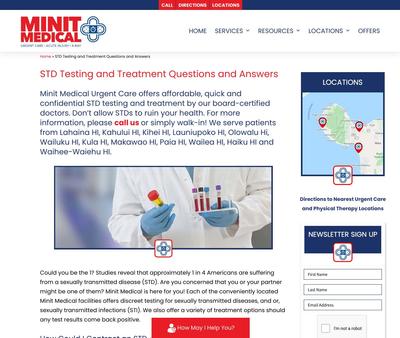 STD Testing at Minit Medical Urgent Care Clinic