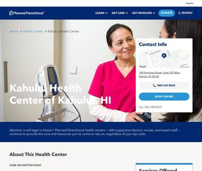 STD Testing at Planned Parenthood - Kahului Health Center