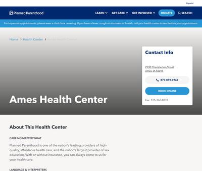 STD Testing at Planned Parenthood - Ames Health Center