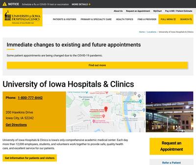 STD Testing at University of Iowa Hospitals and Clinics - Medicine Specialty Clinics