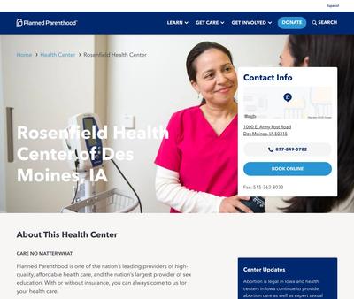 STD Testing at Planned Parenthood - Rosenfield Health Center