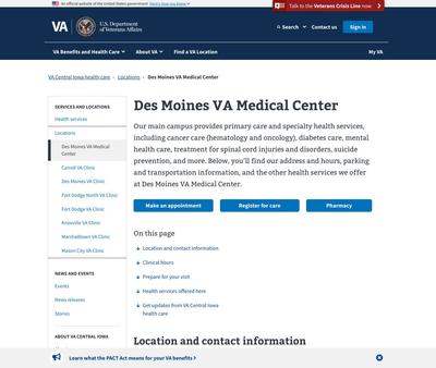 STD Testing at Des Moines VA Medical Center