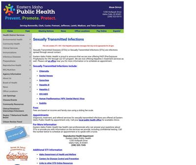 STD Testing at Eastern Idaho Public Health