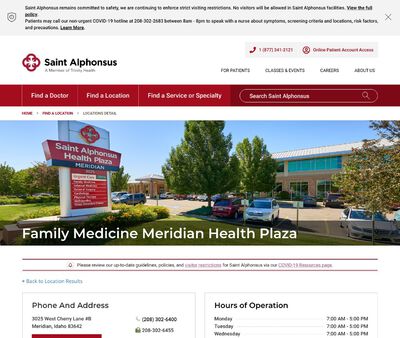 STD Testing at Saint Alphonsus Medical Group Meridian Health Plaza Urgent Care