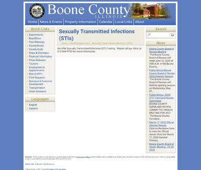 STD Testing at Boone County Health Department