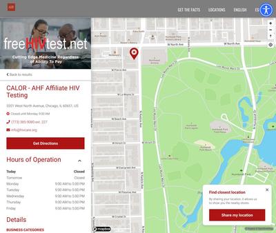 STD Testing at CALOR - AHF Affiliate HIV
