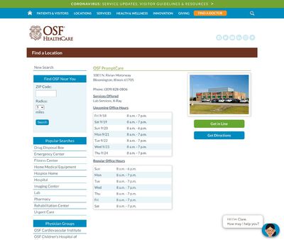 STD Testing at OSF PromptCare: Nord Farms