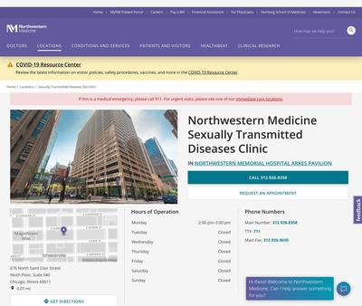 STD Testing at Northwestern Medicine Sexually Transmitted Diseases Clinic