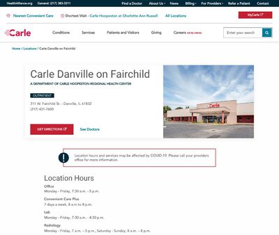 STD Testing at Carle Danville on Fairchild