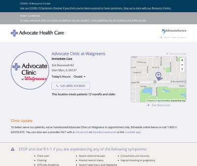STD Testing at Advocate Clinic at Walgreens