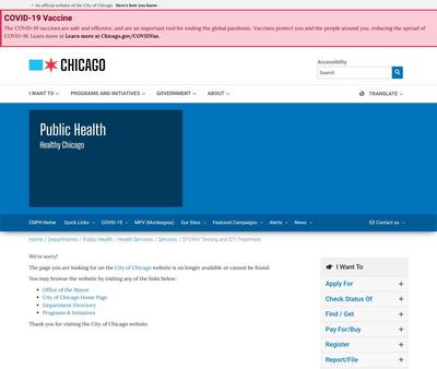 STD Testing at Chicago Department of Public Health