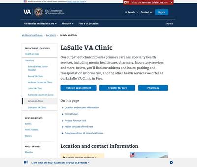 STD Testing at LaSalle VA Clinic