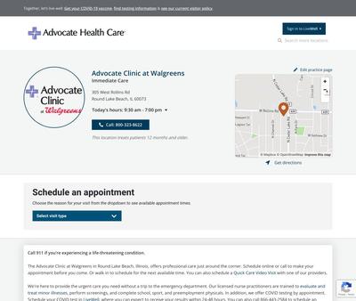 STD Testing at Advocate Clinic at Walgreens