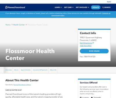 STD Testing at Flossmoor Health Center