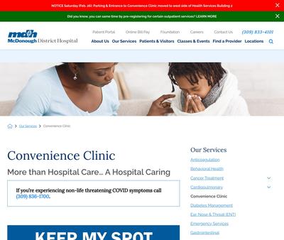 STD Testing at MDH Convenience Clinic