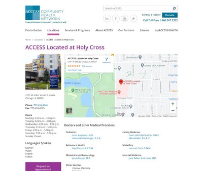 STD Testing at Access Community Health Network (Holy Cross Clinic)