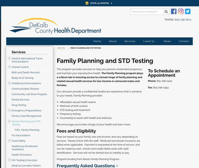 STD Testing at DeKalb County Health Department