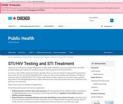 STD Testing at Lakeview Specialty Clinic