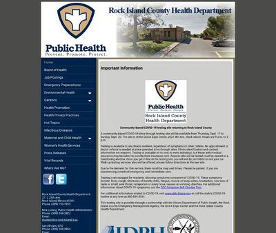 STD Testing at Rock Island County Health Department