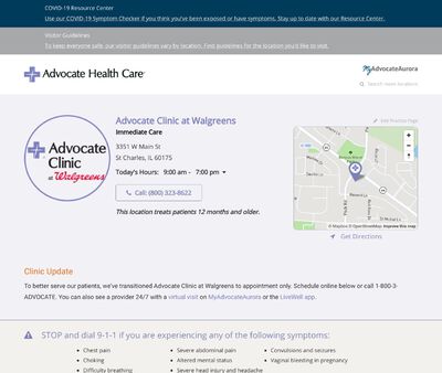 STD Testing at Advocate Clinic at Walgreens