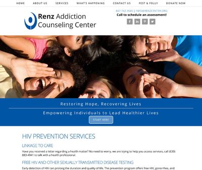 STD Testing at Renz Addiction Counseling Center, HIV Prevention Program