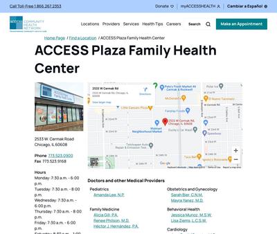 STD Testing at Access Plaza Family Health Center