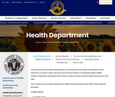 STD Testing at Laporte County Health Department