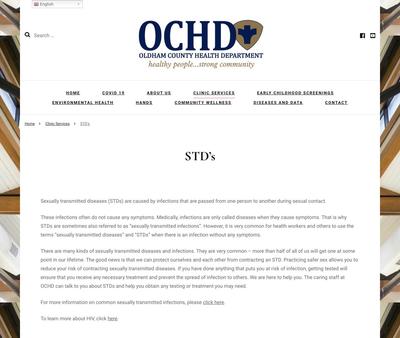 STD Testing at Oldham County Health Department