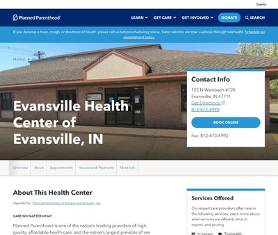 STD Testing at Planned Parenthood - Evansville Health Center