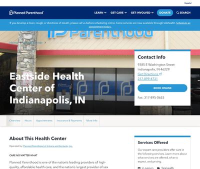 STD Testing at Eastside Health Center of Indianapolis, IN
