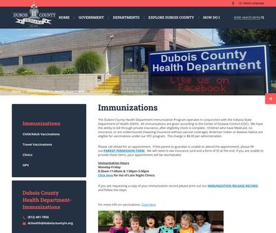 STD Testing at Dubois County Health Department