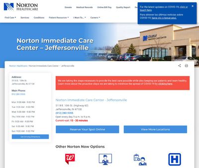 STD Testing at Norton Immediate Care Center